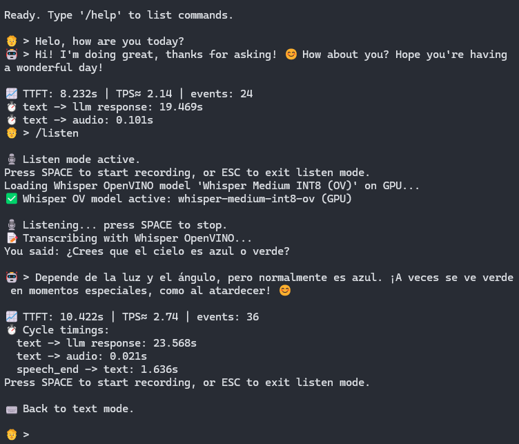 Chat example